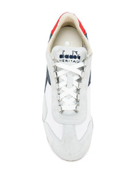 weiße Wildleder niedrige Sneakers von Diadora