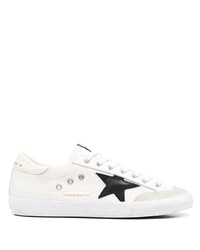 weiße Wildleder niedrige Sneakers von Golden Goose