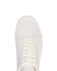 weiße Wildleder niedrige Sneakers von Vans