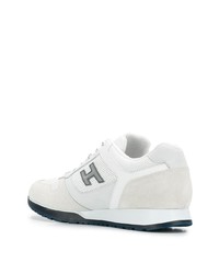 weiße Wildleder niedrige Sneakers von Hogan