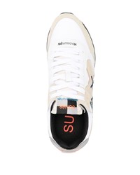 weiße Wildleder niedrige Sneakers von Sun 68