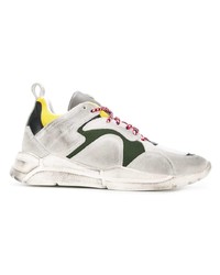 weiße Wildleder niedrige Sneakers von Moncler