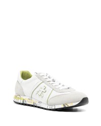 weiße Wildleder niedrige Sneakers von Premiata