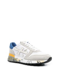 weiße Wildleder niedrige Sneakers von Premiata