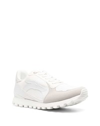 weiße Wildleder niedrige Sneakers von Trussardi