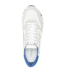 weiße Wildleder niedrige Sneakers von Premiata