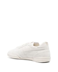 weiße Wildleder niedrige Sneakers von Tom Ford