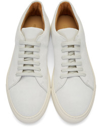 weiße Wildleder niedrige Sneakers von Common Projects