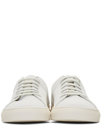 weiße Wildleder niedrige Sneakers von Common Projects