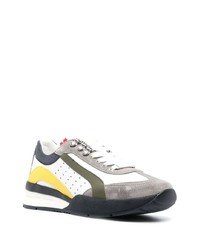 weiße Wildleder niedrige Sneakers von DSQUARED2