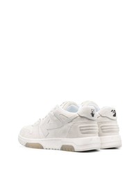 weiße Wildleder niedrige Sneakers von Off-White