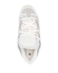 weiße Wildleder niedrige Sneakers von Paura