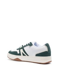 weiße Wildleder niedrige Sneakers von Lacoste