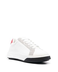 weiße Wildleder niedrige Sneakers von DSQUARED2