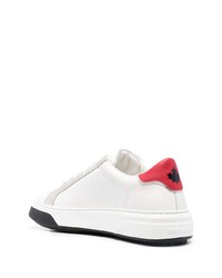 weiße Wildleder niedrige Sneakers von DSQUARED2