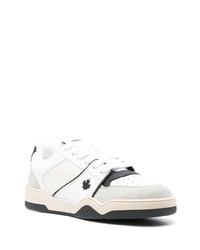 weiße Wildleder niedrige Sneakers von DSQUARED2