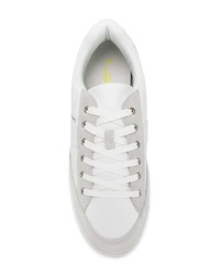 weiße Wildleder niedrige Sneakers von Versace Jeans