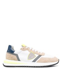 weiße Wildleder niedrige Sneakers von Philippe Model Paris