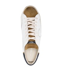 weiße Wildleder niedrige Sneakers von Philippe Model Paris