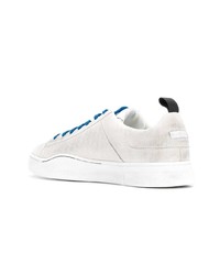 weiße Wildleder niedrige Sneakers von Diesel