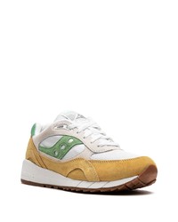 weiße Wildleder niedrige Sneakers von Saucony