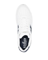 weiße Wildleder niedrige Sneakers von Hogan