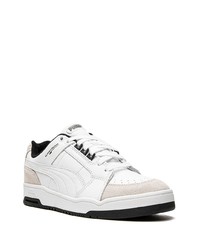 weiße Wildleder niedrige Sneakers von Puma