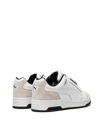 weiße Wildleder niedrige Sneakers von Puma