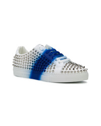 weiße Wildleder niedrige Sneakers von Philipp Plein