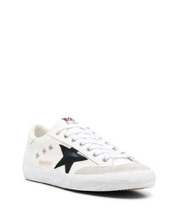 weiße Wildleder niedrige Sneakers von Golden Goose