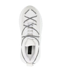 weiße Wildleder niedrige Sneakers von Philipp Plein