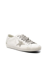 weiße Wildleder niedrige Sneakers von Golden Goose