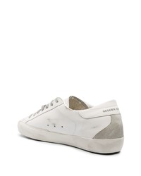 weiße Wildleder niedrige Sneakers von Golden Goose