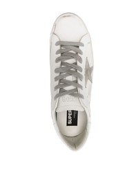 weiße Wildleder niedrige Sneakers von Golden Goose