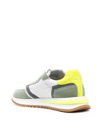 weiße Wildleder niedrige Sneakers von Philippe Model Paris