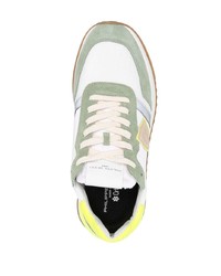 weiße Wildleder niedrige Sneakers von Philippe Model Paris