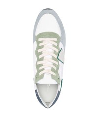 weiße Wildleder niedrige Sneakers von Philippe Model Paris