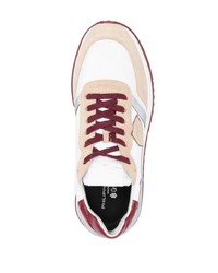 weiße Wildleder niedrige Sneakers von Philippe Model Paris