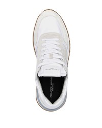 weiße Wildleder niedrige Sneakers von Philippe Model Paris
