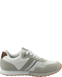 weiße Wildleder niedrige Sneakers von U.S. Polo Assn.