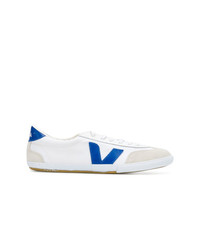 weiße Wildleder niedrige Sneakers von Veja