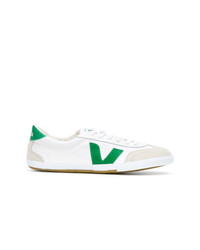 weiße Wildleder niedrige Sneakers von Veja