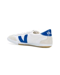 weiße Wildleder niedrige Sneakers von Veja