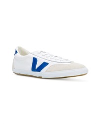 weiße Wildleder niedrige Sneakers von Veja