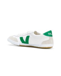 weiße Wildleder niedrige Sneakers von Veja