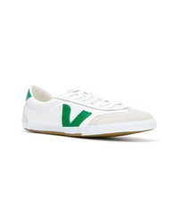 weiße Wildleder niedrige Sneakers von Veja