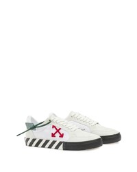 weiße Wildleder niedrige Sneakers von Off-White