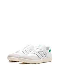 weiße Wildleder niedrige Sneakers von adidas