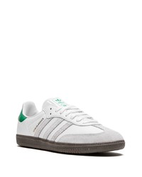 weiße Wildleder niedrige Sneakers von adidas