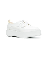 weiße Wildleder Oxford Schuhe von Morobé
